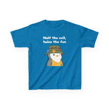 Load image into Gallery viewer, Half the Evil - Pudgy Penguins - Kids Heavy Cotton Tee