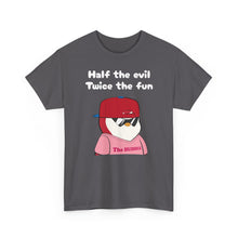 Load image into Gallery viewer, Half the Evil - Pudgy Penguins - Unisex Heavy Cotton Tee