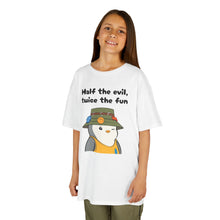 Load image into Gallery viewer, Half the Evil - Pudgy Penguins - Kids Heavy Cotton Tee