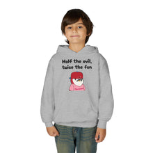 Load image into Gallery viewer, Half the Evil - Pudgy Penguins - Youth Heavy Blend Hooded Sweatshirt