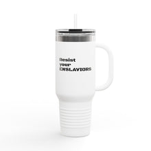 Load image into Gallery viewer, ENSLAVIORS - Insulated Travel Mug, 40oz - Motivational Beverage Holder for On-the-Go, Perfect for Everyday Use, Gifts, and Road Trips