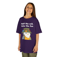 Load image into Gallery viewer, Half the Evil - Pudgy Penguins - Kids Heavy Cotton Tee