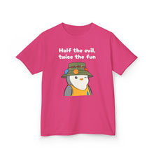 Load image into Gallery viewer, Half the Evil - Pudgy Penguins - Kids Heavy Cotton Tee