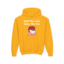Load image into Gallery viewer, Half the Evil - Pudgy Penguins - Youth Heavy Blend Hooded Sweatshirt