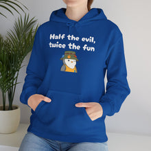 Load image into Gallery viewer, Half the Evil - Pudgy Penguins - Unisex Hooded Sweatshirt
