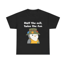 Load image into Gallery viewer, Half the Evil - Pudgy Penguins - Unisex Heavy Cotton T-Shirt