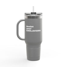 Load image into Gallery viewer, ENSLAVIORS - Insulated Travel Mug, 40oz - Motivational Beverage Holder for On-the-Go, Perfect for Everyday Use, Gifts, and Road Trips