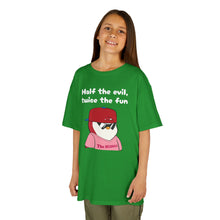 Load image into Gallery viewer, Half the Evil - Pudgy Penguins - Kids Heavy Cotton Tee