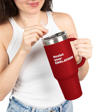 Load image into Gallery viewer, ENSLAVIORS - Insulated Travel Mug, 40oz - Motivational Beverage Holder for On-the-Go, Perfect for Everyday Use, Gifts, and Road Trips