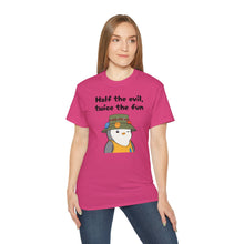 Load image into Gallery viewer, Half the Evil - Pudgy Penguins - Unisex Ultra Cotton Tee