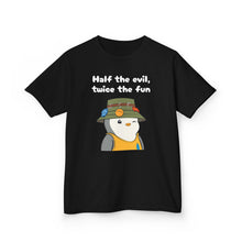 Load image into Gallery viewer, Half the Evil - Pudgy Penguins - Kids Heavy Cotton Tee
