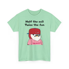 Load image into Gallery viewer, Half the Evil - Pudgy Penguins - Unisex Heavy Cotton Tee
