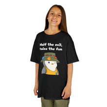 Load image into Gallery viewer, Half the Evil - Pudgy Penguins - Kids Heavy Cotton Tee