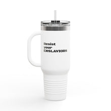 Load image into Gallery viewer, ENSLAVIORS - Insulated Travel Mug, 40oz - Motivational Beverage Holder for On-the-Go, Perfect for Everyday Use, Gifts, and Road Trips