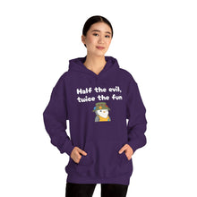 Load image into Gallery viewer, Half the Evil - Pudgy Penguins - Unisex Hooded Sweatshirt