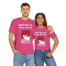 Load image into Gallery viewer, Half the Evil - Pudgy Penguins - Unisex Heavy Cotton Tee