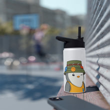 Load image into Gallery viewer, Half the Evil - Pudgy Penguins - Stainless Steel Water Bottle