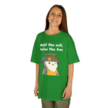 Load image into Gallery viewer, Half the Evil - Pudgy Penguins - Kids Heavy Cotton Tee