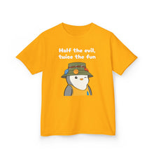 Load image into Gallery viewer, Half the Evil - Pudgy Penguins - Kids Heavy Cotton Tee