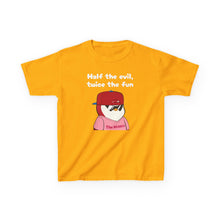 Load image into Gallery viewer, Half the Evil - Pudgy Penguins - Kids Heavy Cotton Tee
