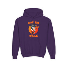 Load image into Gallery viewer, Save the Wails - Youth Heavy Blend Hooded Sweatshirt
