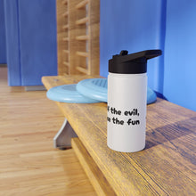 Load image into Gallery viewer, Half the Evil - Pudgy Penguins - Stainless Steel Water Bottle