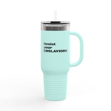Load image into Gallery viewer, ENSLAVIORS - Insulated Travel Mug, 40oz - Motivational Beverage Holder for On-the-Go, Perfect for Everyday Use, Gifts, and Road Trips