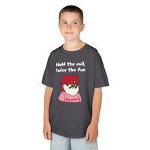 Load image into Gallery viewer, Half the Evil - Pudgy Penguins - Kids Heavy Cotton Tee