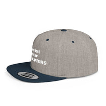 Load image into Gallery viewer, ENSLAVIORS - Stylish Resistance Flat Bill Snapback Hat, Trendy Cap for Activists, Streetwear for Everyday Wear, Gift for Protesters, Statement Accessory