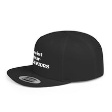 Load image into Gallery viewer, ENSLAVIORS - Stylish Resistance Flat Bill Snapback Hat, Trendy Cap for Activists, Streetwear for Everyday Wear, Gift for Protesters, Statement Accessory