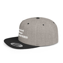 Load image into Gallery viewer, ENSLAVIORS - Stylish Resistance Flat Bill Snapback Hat, Trendy Cap for Activists, Streetwear for Everyday Wear, Gift for Protesters, Statement Accessory