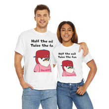 Load image into Gallery viewer, Half the Evil - Pudgy Penguins - Unisex Heavy Cotton Tee