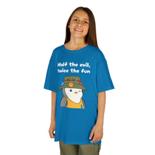 Load image into Gallery viewer, Half the Evil - Pudgy Penguins - Kids Heavy Cotton Tee
