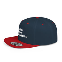 Load image into Gallery viewer, ENSLAVIORS - Stylish Resistance Flat Bill Snapback Hat, Trendy Cap for Activists, Streetwear for Everyday Wear, Gift for Protesters, Statement Accessory