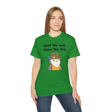 Load image into Gallery viewer, Half the Evil - Pudgy Penguins - Unisex Ultra Cotton Tee