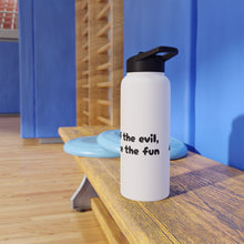 Load image into Gallery viewer, Half the Evil - Pudgy Penguins - Stainless Steel Water Bottle