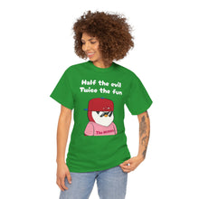 Load image into Gallery viewer, Half the Evil - Pudgy Penguins - Unisex Heavy Cotton Tee