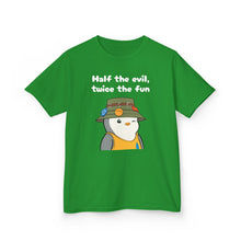 Load image into Gallery viewer, Half the Evil - Pudgy Penguins - Kids Heavy Cotton Tee