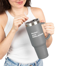 Load image into Gallery viewer, ENSLAVIORS - Insulated Travel Mug, 40oz - Motivational Beverage Holder for On-the-Go, Perfect for Everyday Use, Gifts, and Road Trips