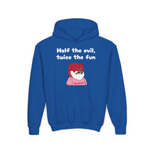 Load image into Gallery viewer, Half the Evil - Pudgy Penguins - Youth Heavy Blend Hooded Sweatshirt
