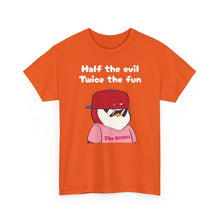 Load image into Gallery viewer, Half the Evil - Pudgy Penguins - Unisex Heavy Cotton Tee