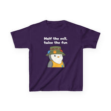 Load image into Gallery viewer, Half the Evil - Pudgy Penguins - Kids Heavy Cotton Tee