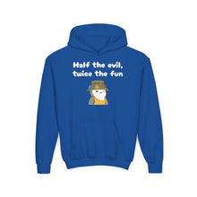 Load image into Gallery viewer, Half the Evil - Pudgy Penguins - Youth Heavy Blend Hooded Sweatshirt