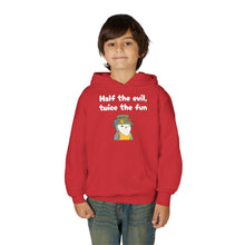 Load image into Gallery viewer, Half the Evil - Pudgy Penguins - Youth Heavy Blend Hooded Sweatshirt