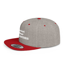 Load image into Gallery viewer, ENSLAVIORS - Stylish Resistance Flat Bill Snapback Hat, Trendy Cap for Activists, Streetwear for Everyday Wear, Gift for Protesters, Statement Accessory