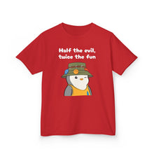 Load image into Gallery viewer, Half the Evil - Pudgy Penguins - Kids Heavy Cotton Tee