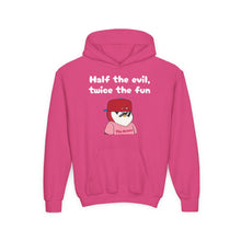 Load image into Gallery viewer, Half the Evil - Pudgy Penguins - Youth Heavy Blend Hooded Sweatshirt