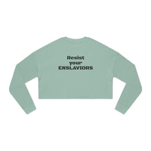 Load image into Gallery viewer, ENSLAVIORS - Empowerment Cropped Sweatshirt - Perfect for Casual Wear, Activism, Self-Expression, Gifts, and Everyday Comfort