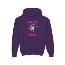 Load image into Gallery viewer, Save the Wails - Youth Heavy Blend Hooded Sweatshirt