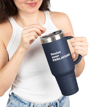 Load image into Gallery viewer, ENSLAVIORS - Insulated Travel Mug, 40oz - Motivational Beverage Holder for On-the-Go, Perfect for Everyday Use, Gifts, and Road Trips